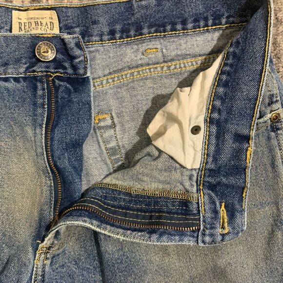 Vintage Duck Head Men's Straight Leg Jeans 36x34 Blue Distressed Work Grunge - Picture 2 of 7